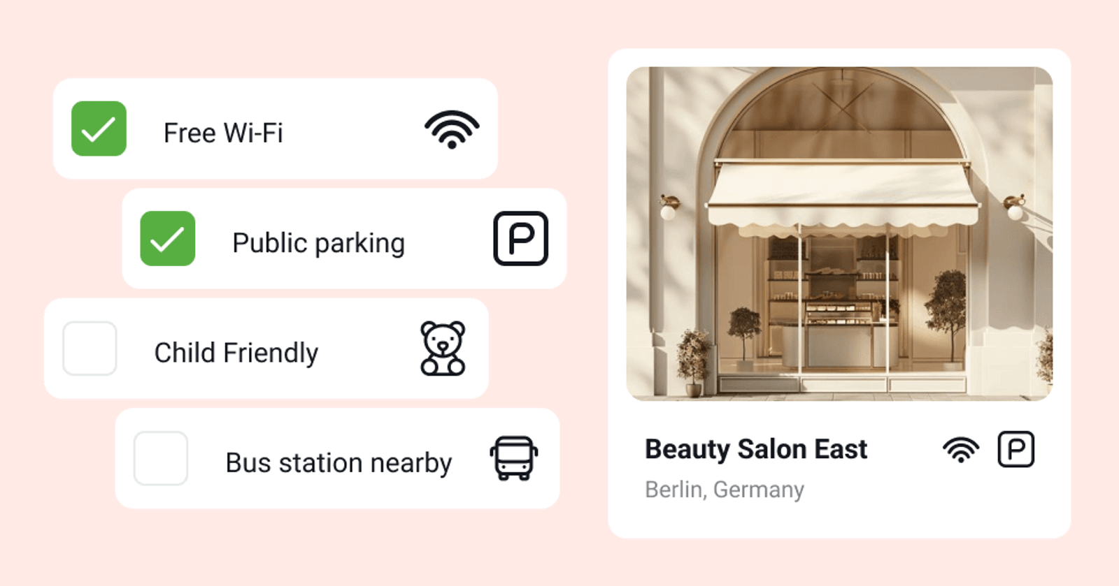 Benadruk de voordelen van uw locaties ✅